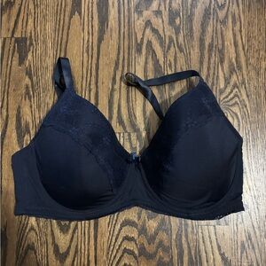 Laura Ashley Black Underwire padded T-Shirt Bra 40DD